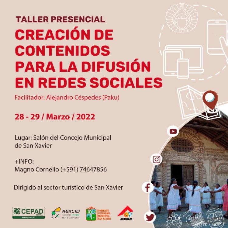 CEPAD inicia en San Xavier capacitación de creación de contenidos para difusión en redes