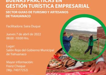 Sector hotelero y gastronómico de Tiahuanaco se capacita en Mejores Prácticas Turísticas empresariales