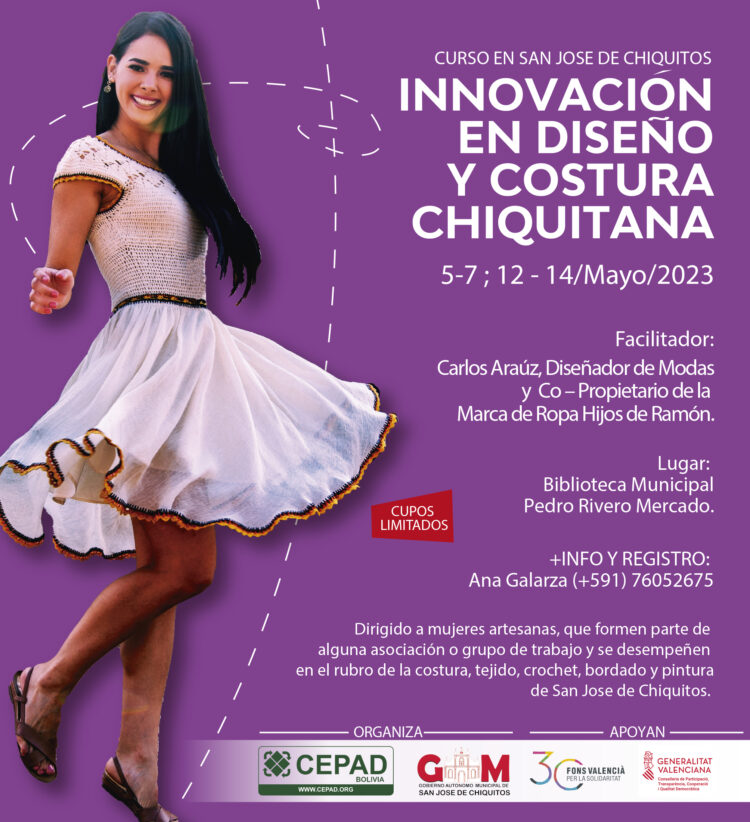 Curso en Innovación en Diseño y Costura Chiquitana