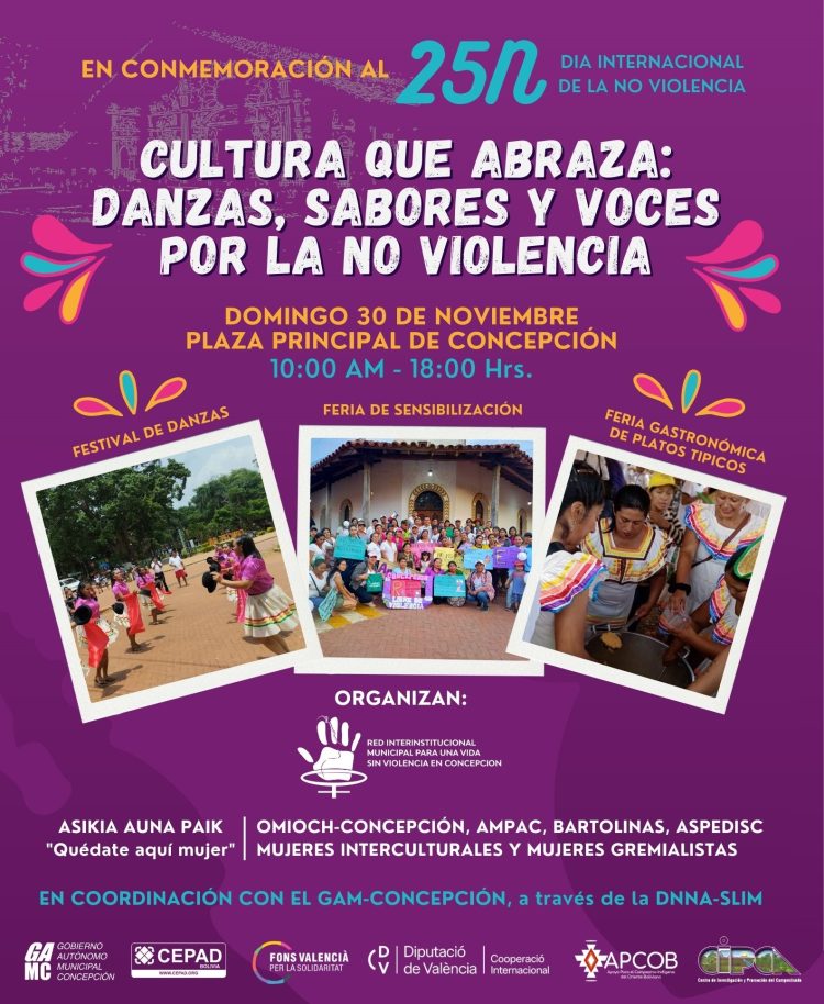 Concepción vivirá una jornada cultural por la no violencia este 30 de noviembre