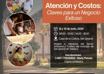 Capacitarán a artesanos de San Ignacio y Santa Ana en claves para fortalecer sus emprendimientos