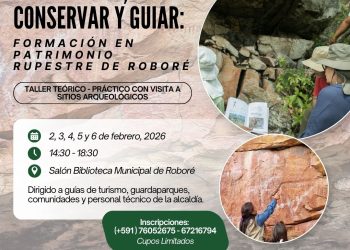 Guías de turismo de Roboré se capacitarán en interpretación del patrimonio rupestre