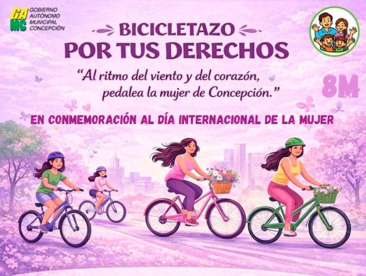 Concepción pedalea por la igualdad: “Bicicletazo por tus Derechos” este 8 de marzo