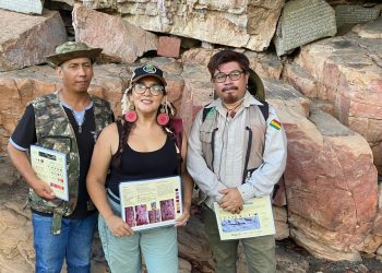 Entregan material interpretativo turístico para fortalecer el guiado en sitios de arte rupestre de Roboré