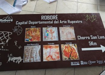 Elaboran letreros informativos y normativos para fortalecer la conservación del arte rupestre en Roboré