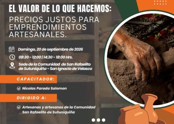 Artesanos de Sutuniquiña aprenderán a calcular el verdadero valor de su trabajo